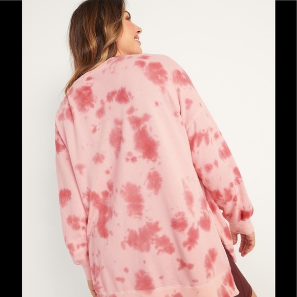 NWT Old Navy Long-Sleeve Garment-Dyed French-Terry Tunic Sweatshirt - Picture 2 of 7